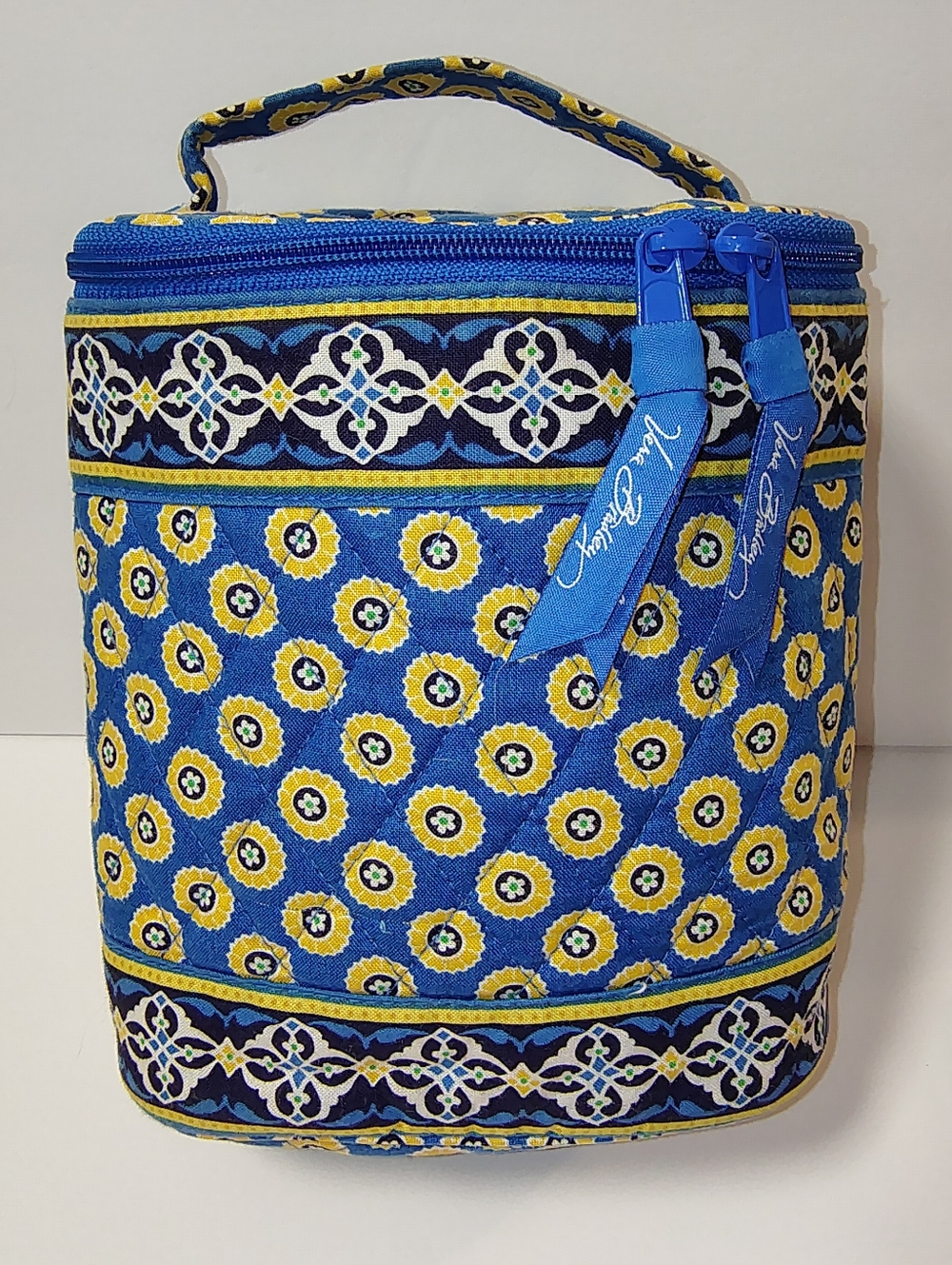 Vera Bradley Cool Keeper Insulated Lunch Bag and Cosmetic Bag Set Riviera Blue - Picture 2 of 11